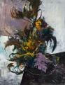 Alexander König: Bouquet, 2016, öl und Acryl auf Leinwand, 90 x 70 cm

